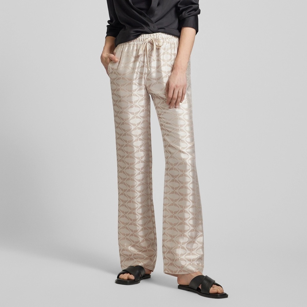 Zadig & Voltaire champagne Pomy jacquard wings pants - size 2 (34)